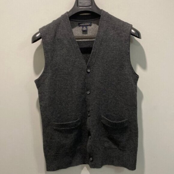 Banana Republic Merino Wool Vest small/medium fits Grey - Picture 5 of 14